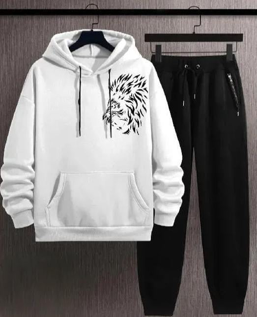 Men's Fleece Graphic Sublimation Track Suit - 2 Pcs