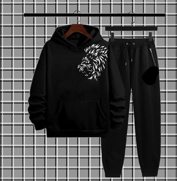 Men's Fleece Graphic Sublimation Track Suit - 2 Pcs