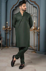 Men's Wash And Wear Kurta Pajama Set - 2 Pcs in All Colors