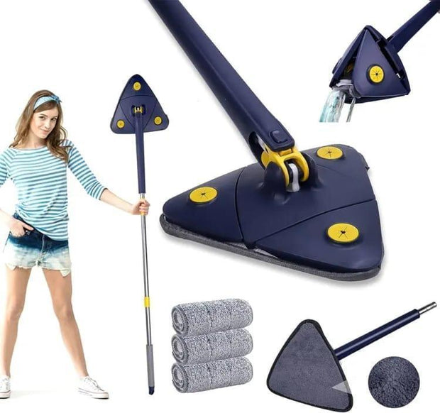 360 Degree Triangle Twister Mop - 1 Pc for Effortless Cleaning