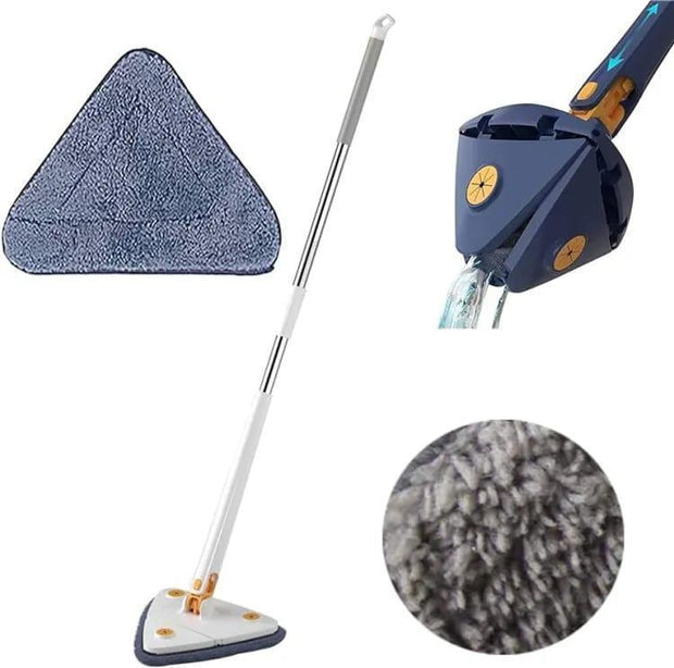 360 Degree Triangle Twister Mop - 1 Pc for Effortless Cleaning