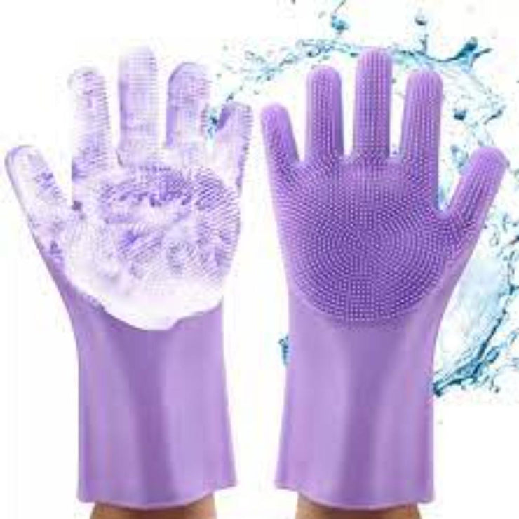 Multifunctional Rubber Dish Washing Gloves - 1 Pc for Ultimate Cleaning