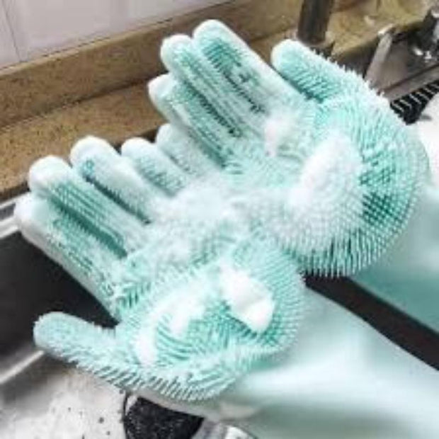 Multifunctional Rubber Dish Washing Gloves - 1 Pc for Ultimate Cleaning