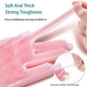 Multifunctional Rubber Dish Washing Gloves - 1 Pc for Ultimate Cleaning