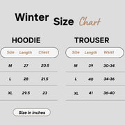 Men's Fleece Printed Hoodie Track Suit - 2 Pcs Set